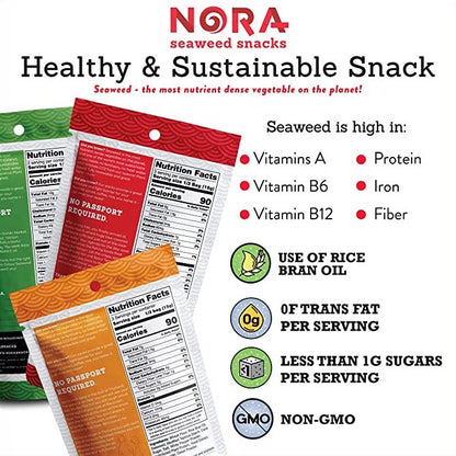 Nora Snacks Taster's Variety 6-Pack