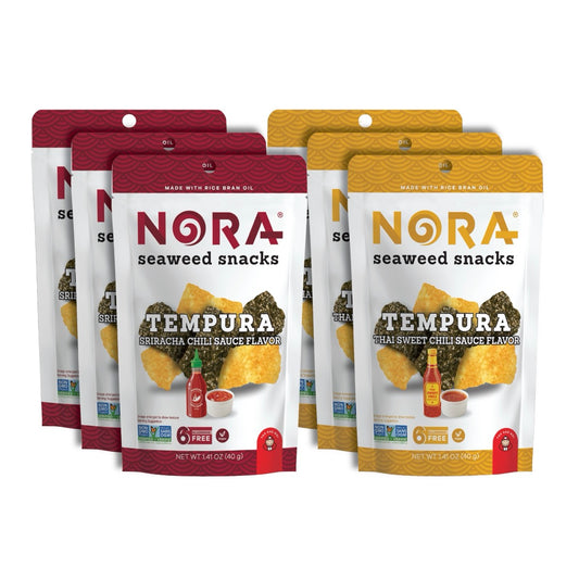 New Variety Pack, Tempura Sriracha Chili Sauce and Tempura Thai Sweet Chili Sauce 6 Pack
