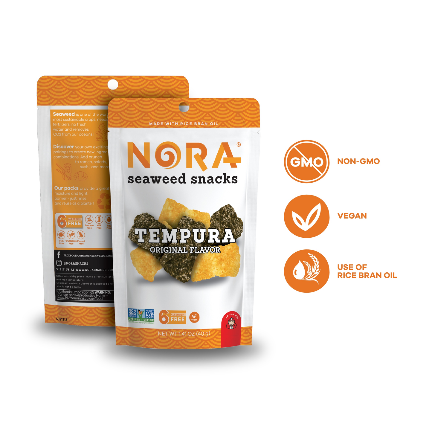 Nora Snacks Original Tempura 6-Pack
