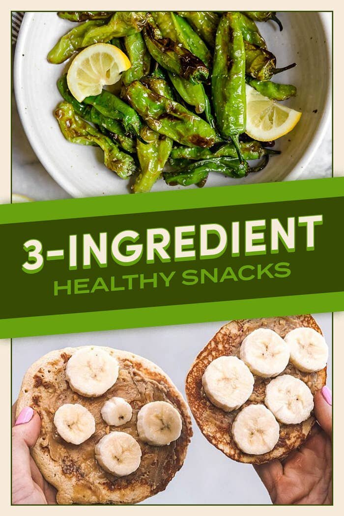Magazine cover stating 3-Ingredient healthy snacks