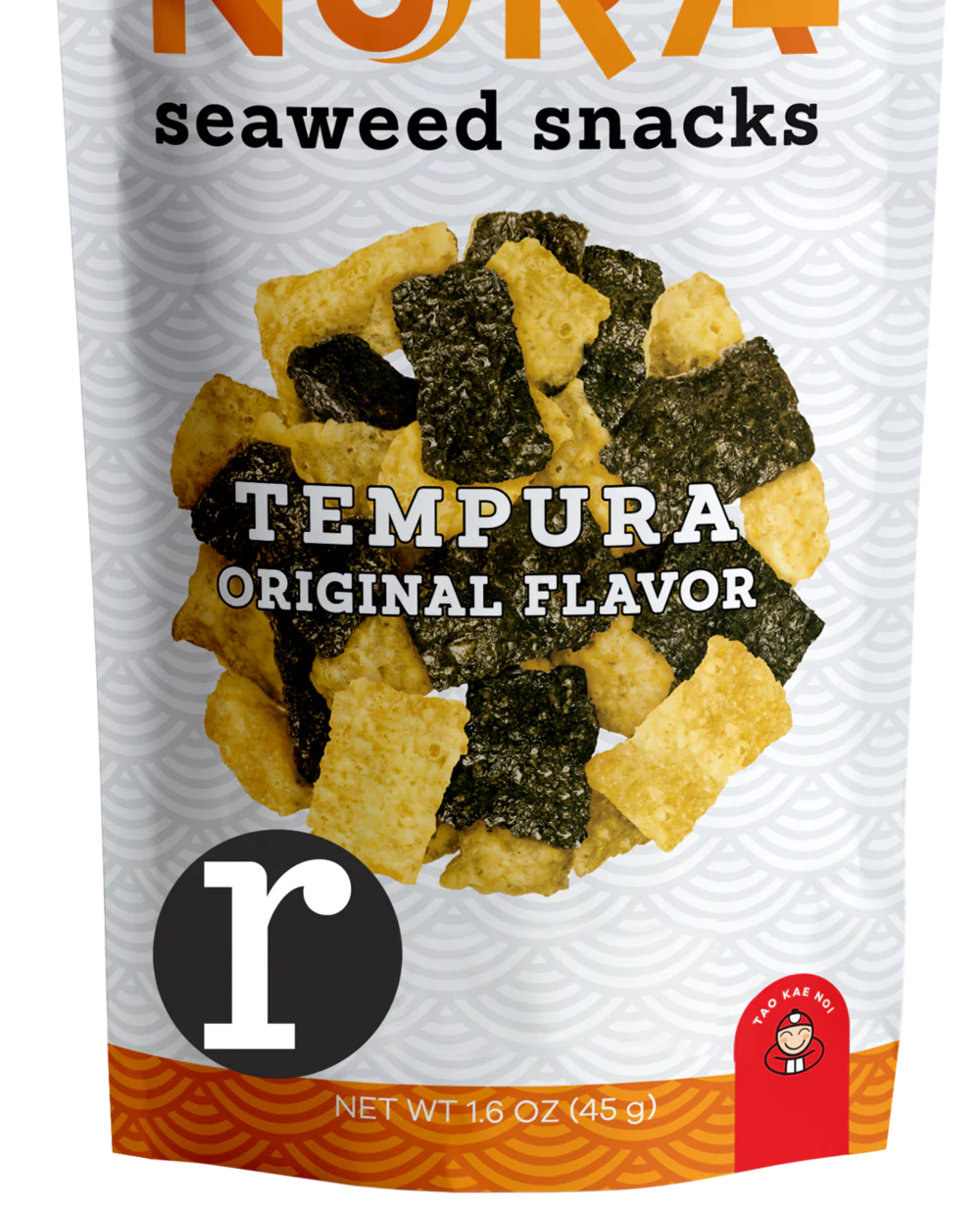 A bag of Tempura original Flavor Nora Seaweed Snacks