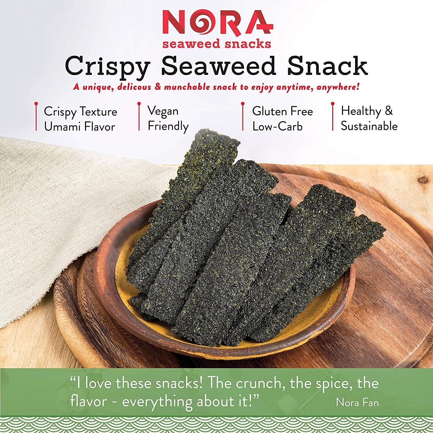 Nora Snacks Original Crispy 6-Pack