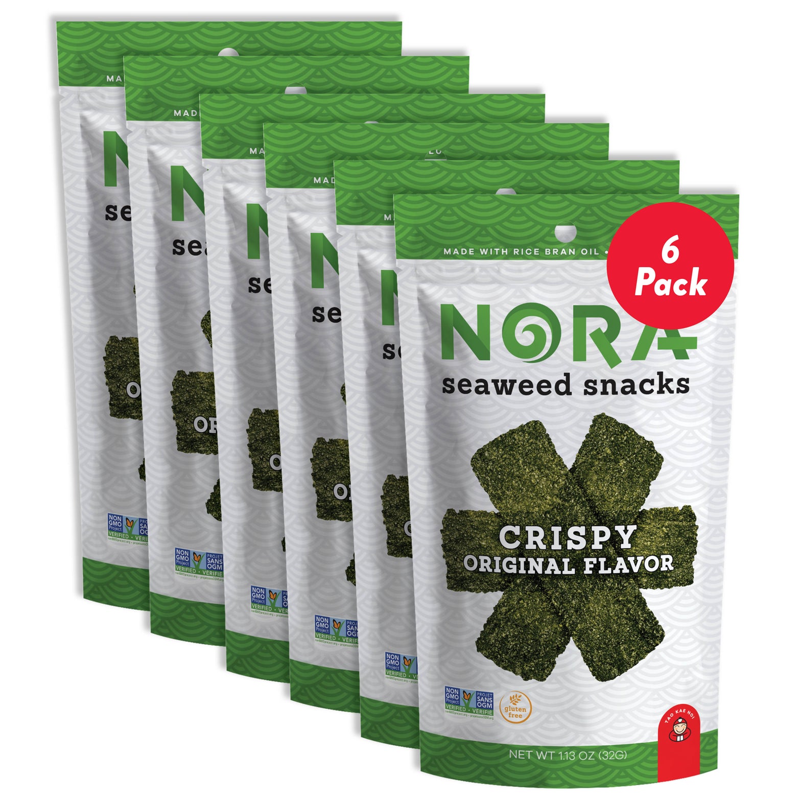 Nora Snacks Original Crispy 6-Pack