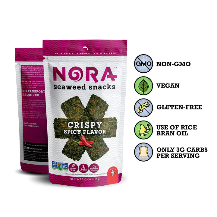Nora Snacks Spicy Crispy 6-Pack
