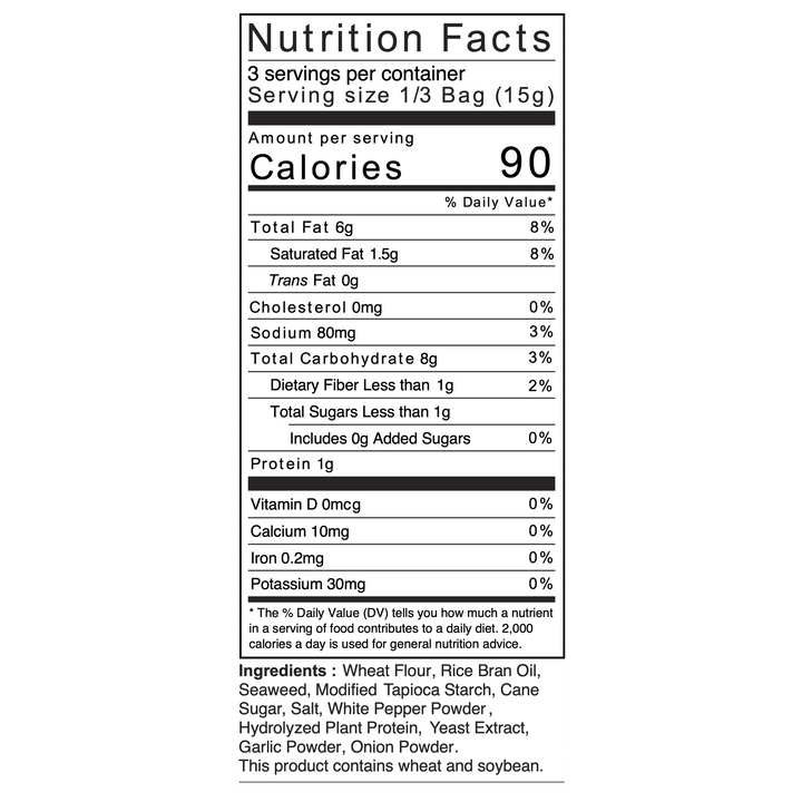 Nora Snacks Original Tempura 6-Pack